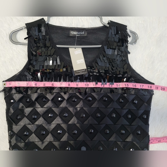 Temptation Black Dress size medium - Picture 3 of 6